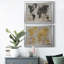 Carte du monde - ensemble de 2 reproductions de cadres photo-2107838-2107833