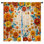 Rideaux de fenêtre à fleurs colorées colorées souci et obscurcissant - 2 panneaux