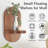 Rustic wall-mounted wooden shelf for stylish, space-saving storage