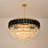 Melar 31.6'' W 17-Light Dimmable Crystal and Metal Tiered Chandelier-1730663522