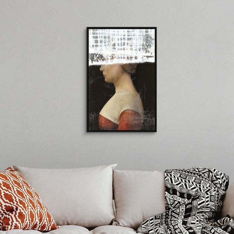 Papercut III-reproduction d’art sur toile, H 32 po x l 22 po x P 1,75 po, Cadre noir