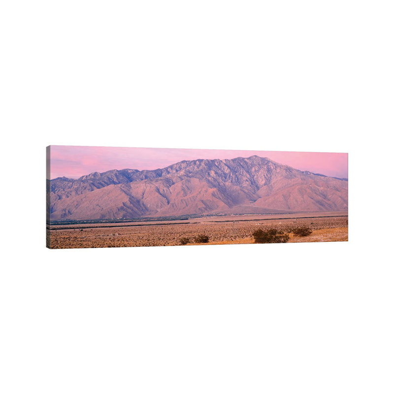 Clouds Over Mountains, San Jacinto Peak, San Jacinto Range, Palm Springs, California, USA by Panoramic Images - Wrapped Canvas Panoramic Print