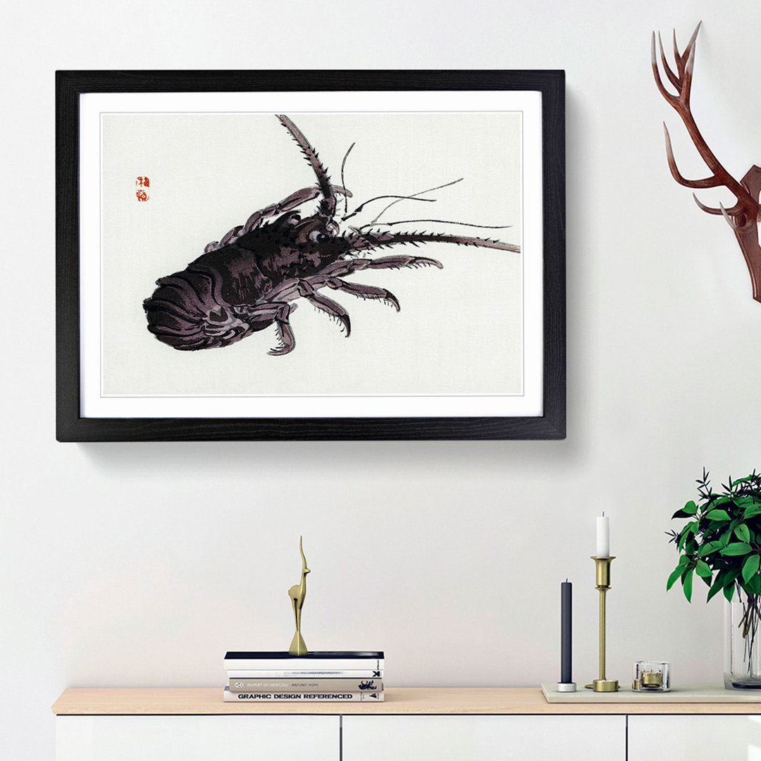 Crayfish by Kono Bairei - Picture Frame Painting Print