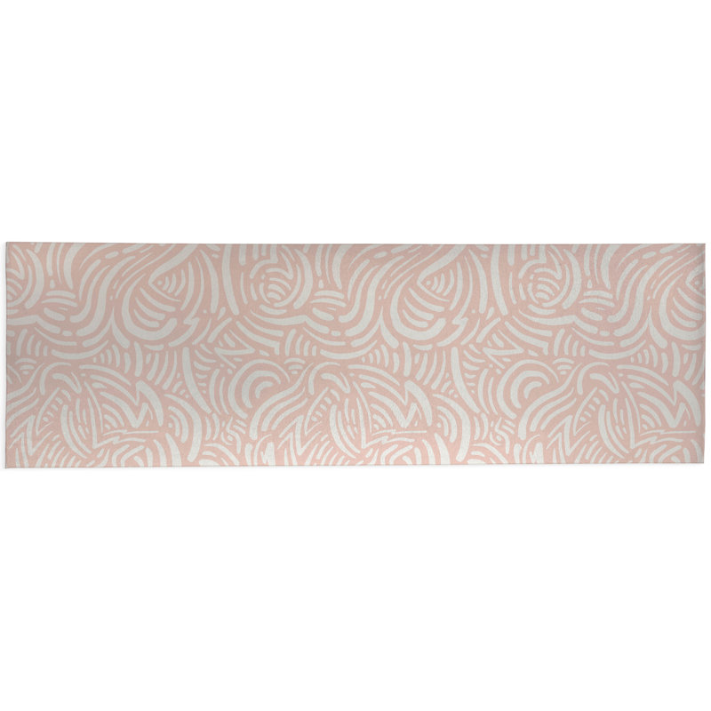 Cozy Swirl Non-Slip Outdoor Rug, Runner 2'6" x 8'