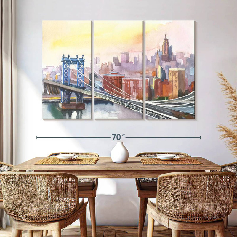 Lilie New York Bridge, H 48 po x l 74 po