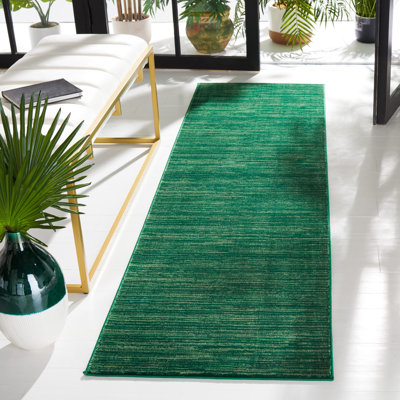 Kynlee Flatweave Dark Green Area Rug