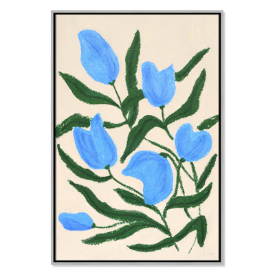 Blue Tulips Print by Camilla Bergqvist