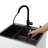 Freestanding Laundry Sink With Pull-Out Faucet And Cabinet
