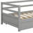 Shantee Twin Size Wooden Daybed with Trundle-1804737959
