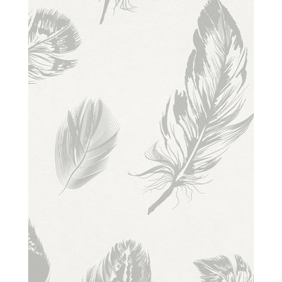 Kristyna Feather Motif Design 10m x 53cm Wallpaper Roll