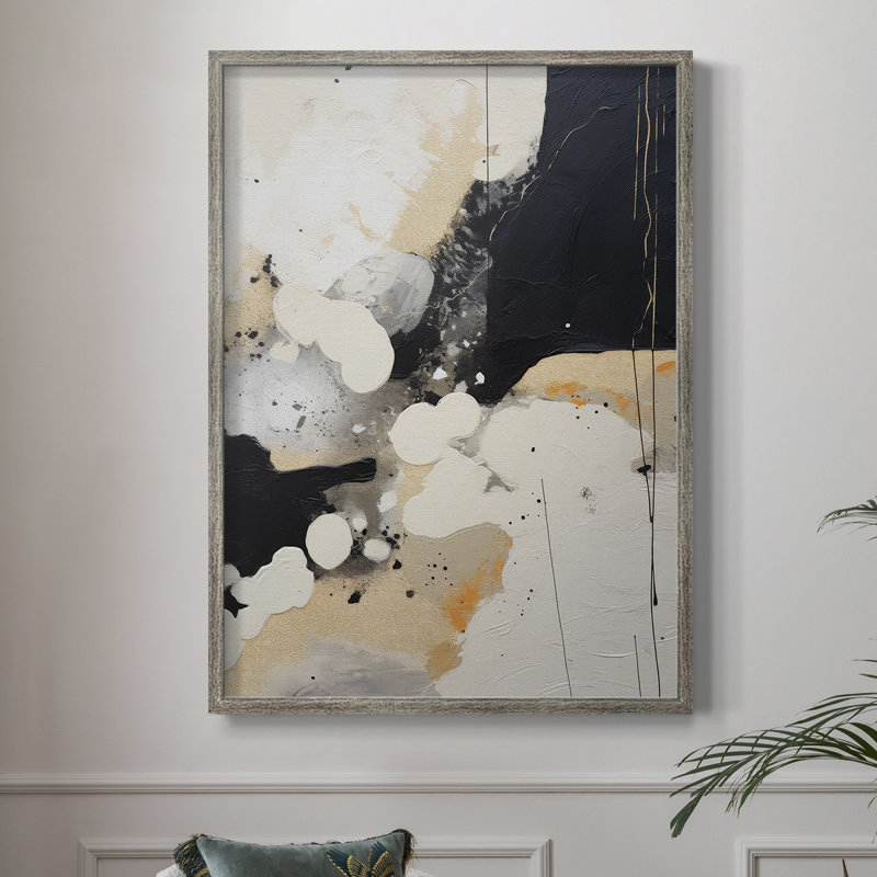 ABSTRACT Series D, reproduction encadrée - bois massif