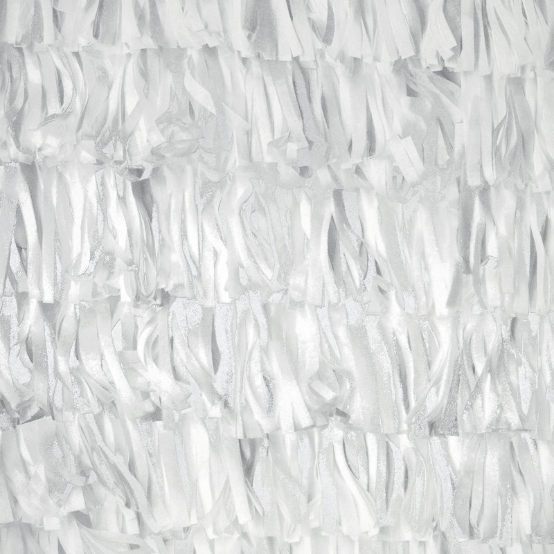 Salt Collection Shimmer Calma Paper Strips Design 10.05m x 53cm Wallpaper Roll, White