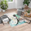 Tapis turquoise / noir-60606706