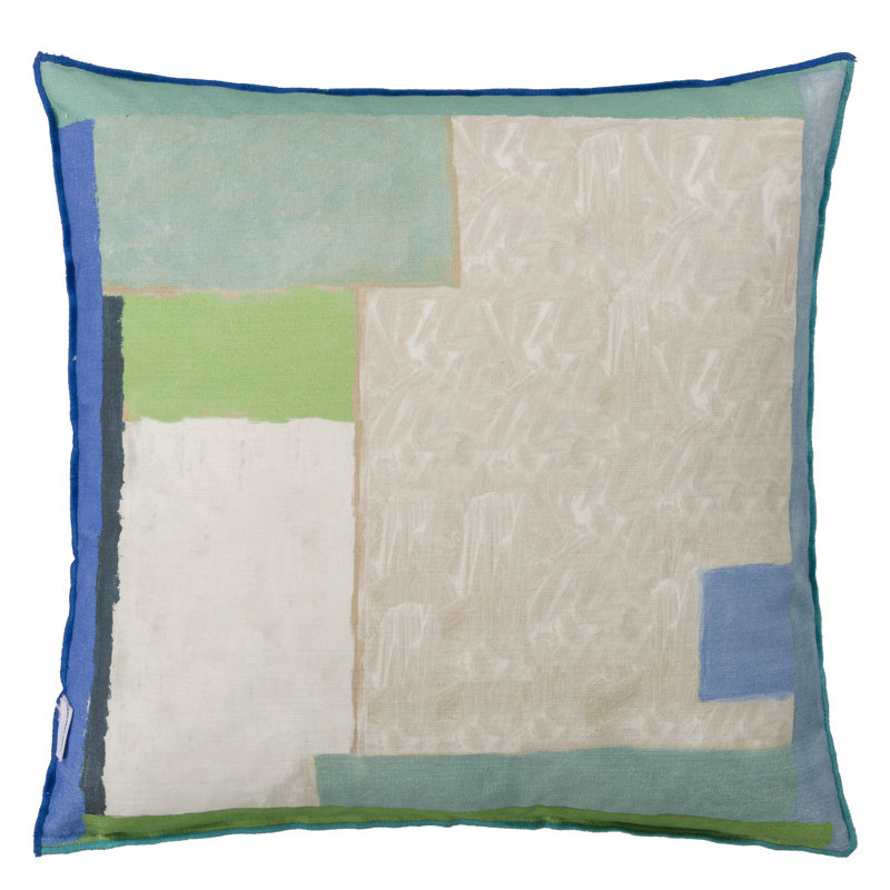 Celadon Vase Delft Decorative Pillow