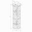 Vitrine de coin avec 5 tablettes et système d'éclairage (ampoule E26 non incluse)-1605103966