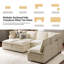 Canapé modulaire surdimensionné à double couche avec rangement 127,5 po Cashin-163667671