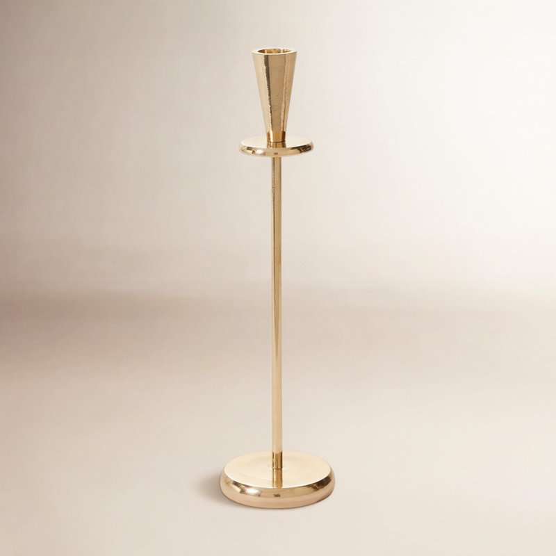 Corla Metal Tabletop Candlestick, 12.25" H x 3" W x 3" D