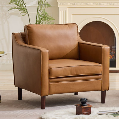 Barton 32" W Modern Soft Faux Leather Chair