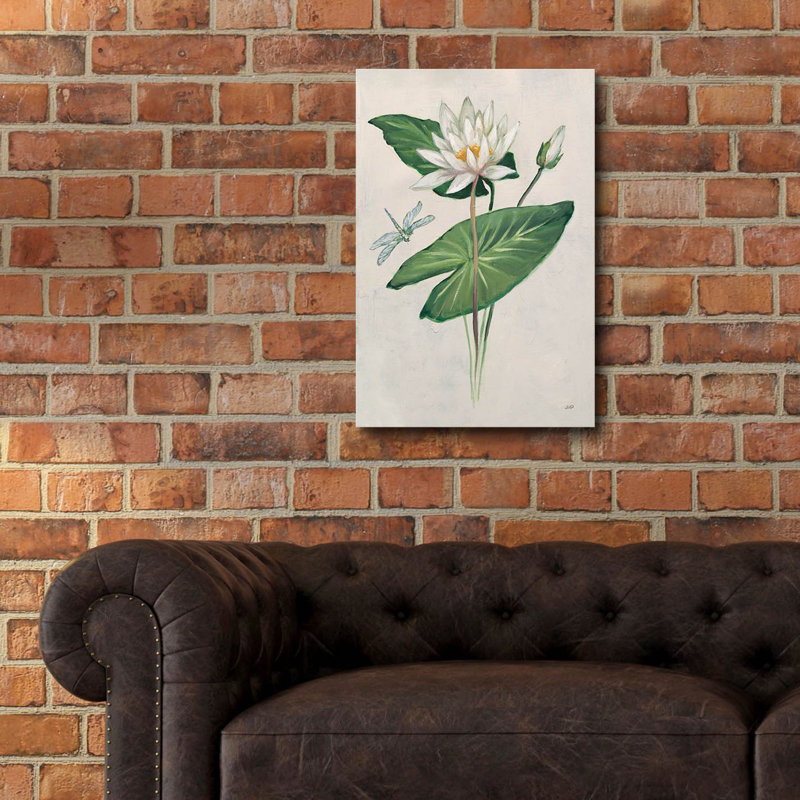 Bungalow rose «Graceful Lily» par Julia Purinton, art mural en verre acrylique, H 24 po x l 16 po x P 0,2 po