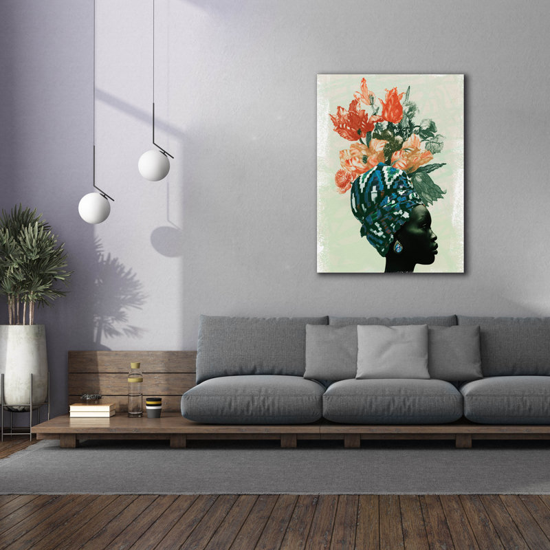  «Black And Bloom 3» par NUMA Art, art mural sur toile, 40 po x 54 po, H 54 po x l 40 po