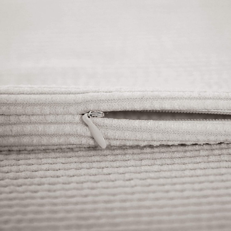  Housse de coussin carré en velours, Gris