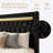 Modern Diamond-Tufted Upholstered Bed Frame With RGB LED Lights, USB Charging Ports & Wingback Headboard-1506992541-1506992537