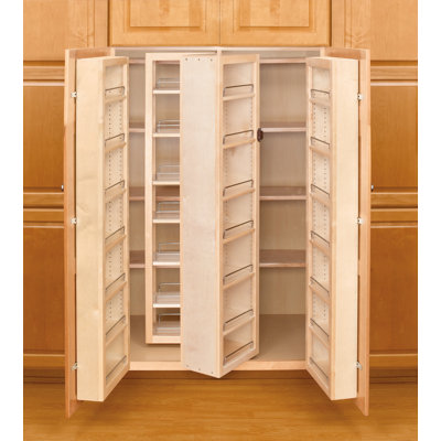 Wood Swing Out Pantry Cabinet Organizer Kit