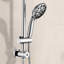 Pomme de douche à pluie coulissante en acier inoxydable sans perçage à 7 réglages, système de spa à double pomme de douche-114230470