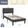 Kempst Upholstered Platform Bed Frame/Mattress Foundation with Height Adjustable Headboard