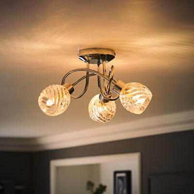 Donelson Glass Semi Flush Mount