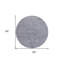 Tapis d'intérieur rond 8 po