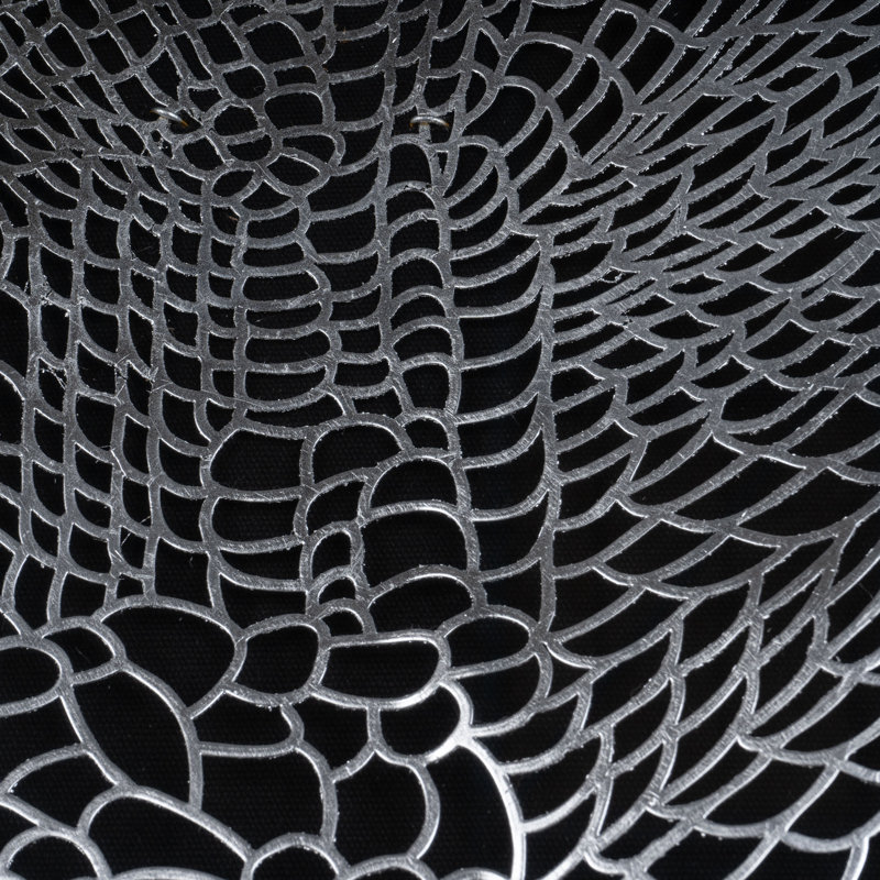 «Soaring Silver» encadré sur métal, art audacieux