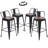 Divya Swivel Counter Stool with Metal Frame-670870542-567805241