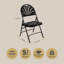 Hampden Furnishings Lusitano Plastic Stackable Folding Chair -98654995