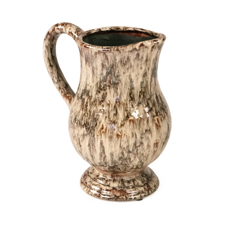 Jennaleigh Ceramic Pitcher, 11" H x 6.5" W x 9.5" L