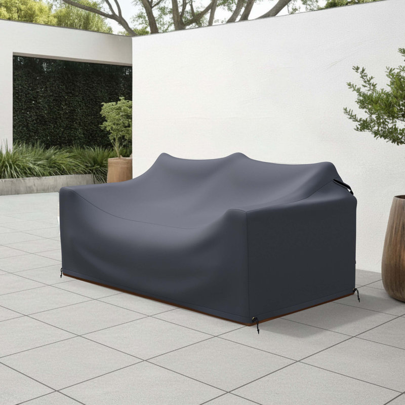Gazel 63'' Wide Teak Loveseat Cover
