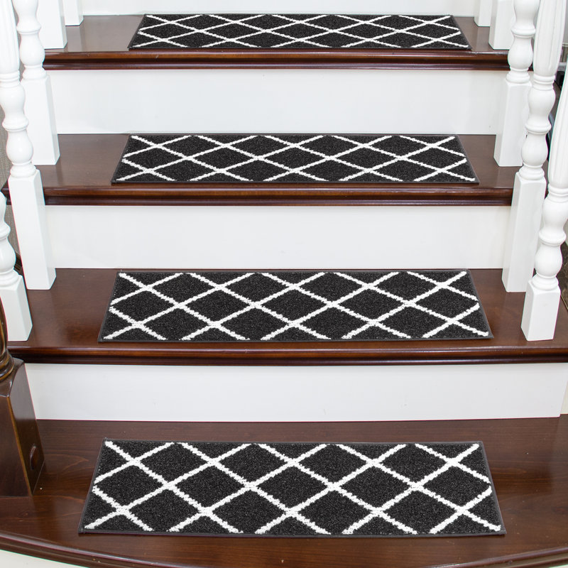 Minghui Non-Slip Stair Mat, Black, 4