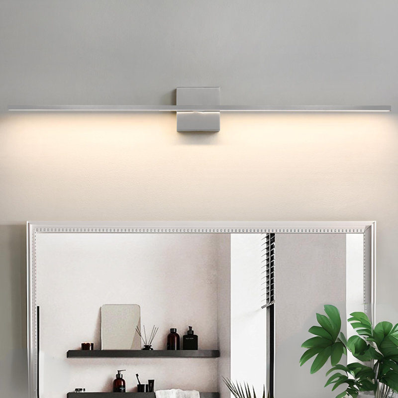 Éclairage pour salle de bain à intensité variable 1 lumière DEL 39 po Dicino, Nickel