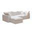 Canapé modulaire surdimensionné à 4 places en L 108,2 po avec repose-pieds modulaire 4 places avec repose-pieds    -158350209-157660376