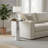 Poste Marble Column End Table