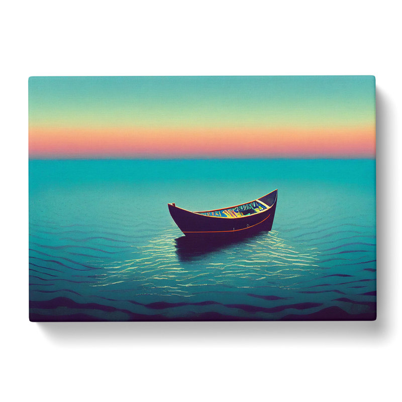 The Expressive Boat - Wrapped Canvas, 35cm H x 50cm W x 3cm D
