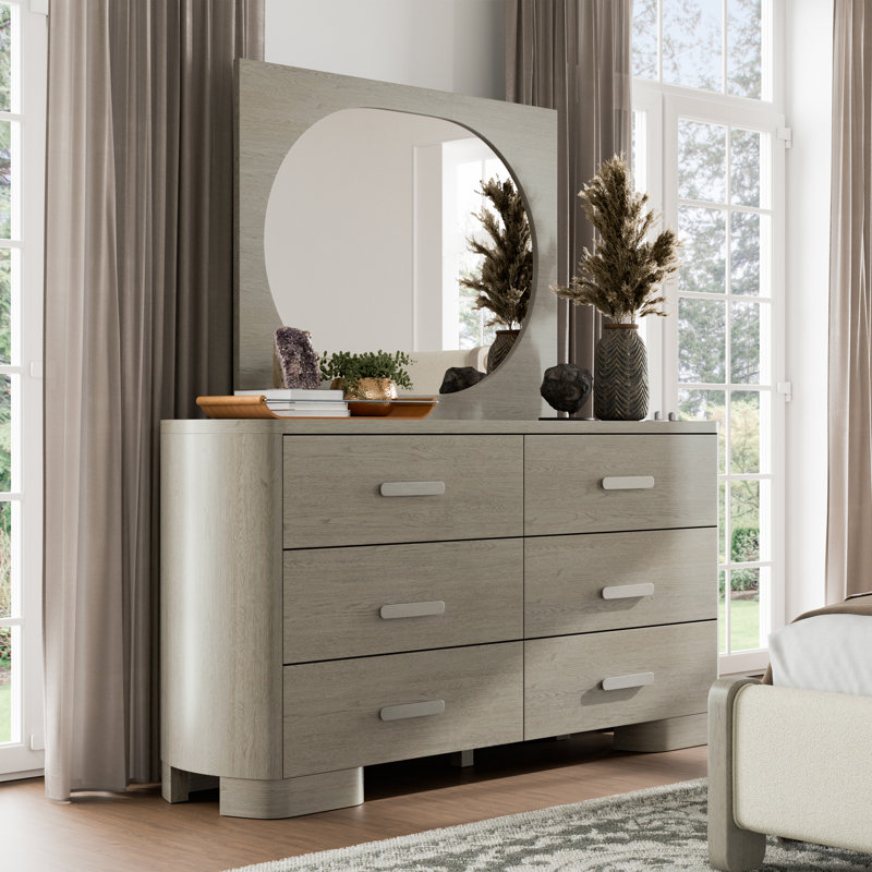 Gomez 6-Drawer Dresser And Mirror Set