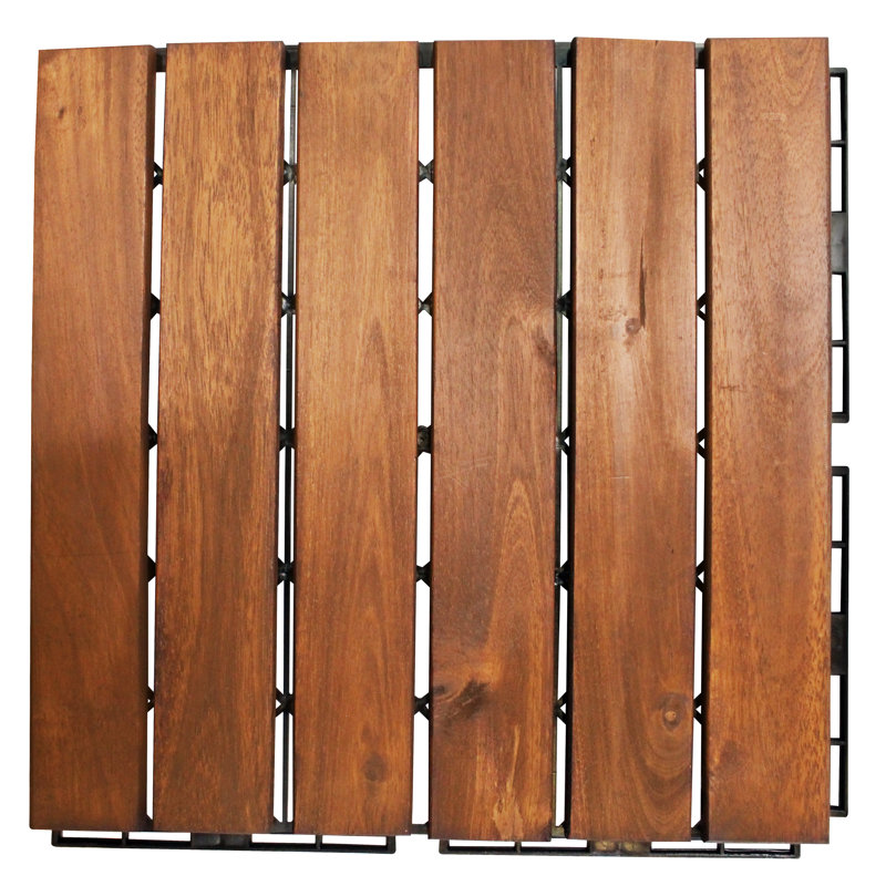 Parquet en bois carré, paquet de 10, droit