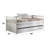 White Daybed With Structure, Solid Pine, 660Lbs Weight Capacity Robust Build,