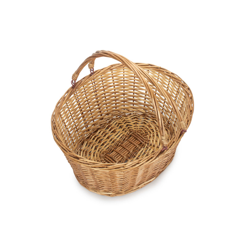 Swing Handled Wicker Shopping Basket