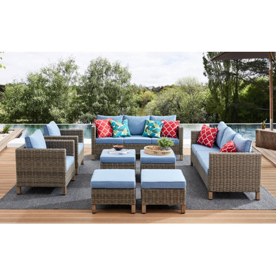 Duponta 12 - Person Patio Conversation Set with Cushions