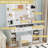 Guram Vanity Set Modern LED Makeup Desk with Mirror, Ten Light Bulbs & Desktop Dazzle Light Adjustable Brightness, 7 Drawers & Stool, Usb Power Outlet-768981270-740149962