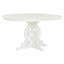 Table de salle à manger extensible - 5 pièces en blanc antique avec configuration de chaises et 5 chaises-1061851246