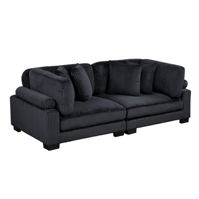 Traverse Black Loveseat