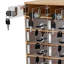 Armoire de rangement pour téléphone portable en bois à 20 emplacements avec clés-124101031